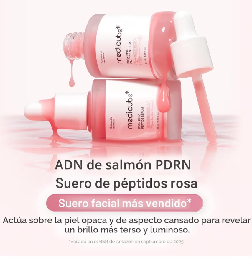 MEDICUBE Suero de Péptidos de ADN de Salmón PDRN Rosa